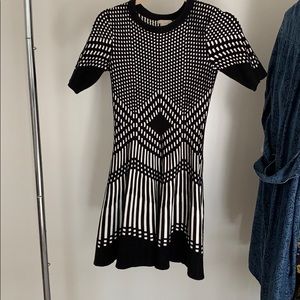 H&M Black and White Dress